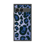 プレミアムスクエアケース［ Leopard - Blue ］