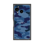 プレミアムスクエアケース［ Camouflage - Blue ］