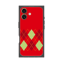 プレミアムスクエアケース［ Nordic Argyle - Red ］