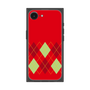 プレミアムスクエアケース［ Nordic Argyle - Red ］