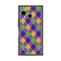 プレミアムスクエアケース［ Argyle - Purple ］