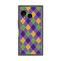 プレミアムスクエアケース［ Argyle - Purple ］