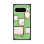 プレミアムスクエアケース［ Photo Frames - Light Green ］