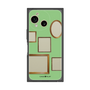 プレミアムスクエアケース［ Photo Frames - Light Green ］