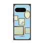 プレミアムスクエアケース［ Photo Frames - Light Blue ］