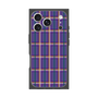 プレミアムスクエアケース［ Tartan Check - Purple ］