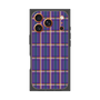 プレミアムスクエアケース［ Tartan Check - Purple ］