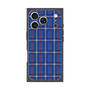 プレミアムスクエアケース［ Tartan Check - Blue ］