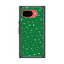 プレミアムスクエアケース［ Drawing Dot - Green ］