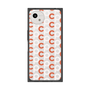 プレミアムスクエアケース［ オリジナル - CASEPLAYイニシャル総柄 - オレンジ ］