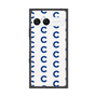 プレミアムスクエアケース［ オリジナル - CASEPLAYイニシャル総柄 - ネイビー ］