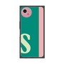 プレミアムスクエアケース［ オリジナル - initial color line - S green ］