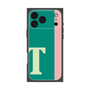 プレミアムスクエアケース［ オリジナル - initial color line - T green ］