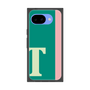 プレミアムスクエアケース［ オリジナル - initial color line - T green ］