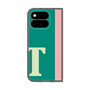 プレミアムスクエアケース［ オリジナル - initial color line - T green ］