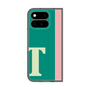 プレミアムスクエアケース［ オリジナル - initial color line - T green ］