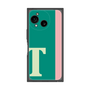 プレミアムスクエアケース［ オリジナル - initial color line - T green ］