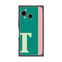 プレミアムスクエアケース［ オリジナル - initial color line - T green ］