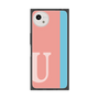 プレミアムスクエアケース［ オリジナル - initial color line - U pink ］