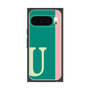 プレミアムスクエアケース［ オリジナル - initial color line - U green ］