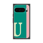プレミアムスクエアケース［ オリジナル - initial color line - U green ］