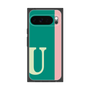 プレミアムスクエアケース［ オリジナル - initial color line - U green ］