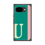 プレミアムスクエアケース［ オリジナル - initial color line - U green ］