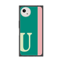 プレミアムスクエアケース［ オリジナル - initial color line - U green ］