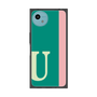 プレミアムスクエアケース［ オリジナル - initial color line - U green ］