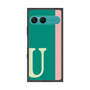 プレミアムスクエアケース［ オリジナル - initial color line - U green ］