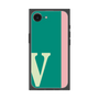 プレミアムスクエアケース［ オリジナル - initial color line - V green ］