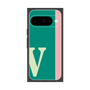 プレミアムスクエアケース［ オリジナル - initial color line - V green ］