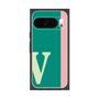 プレミアムスクエアケース［ オリジナル - initial color line - V green ］