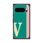 プレミアムスクエアケース［ オリジナル - initial color line - V green ］