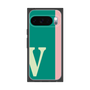 プレミアムスクエアケース［ オリジナル - initial color line - V green ］
