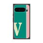 プレミアムスクエアケース［ オリジナル - initial color line - V green ］