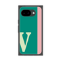 プレミアムスクエアケース［ オリジナル - initial color line - V green ］