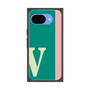 プレミアムスクエアケース［ オリジナル - initial color line - V green ］