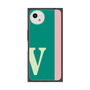 プレミアムスクエアケース［ オリジナル - initial color line - V green ］