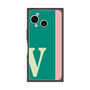 プレミアムスクエアケース［ オリジナル - initial color line - V green ］