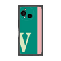 プレミアムスクエアケース［ オリジナル - initial color line - V green ］