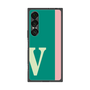 プレミアムスクエアケース［ オリジナル - initial color line - V green ］