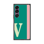 プレミアムスクエアケース［ オリジナル - initial color line - V green ］