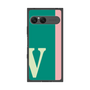 プレミアムスクエアケース［ オリジナル - initial color line - V green ］