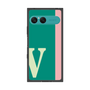 プレミアムスクエアケース［ オリジナル - initial color line - V green ］