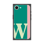 プレミアムスクエアケース［ オリジナル - initial color line - W green ］