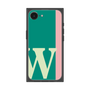 プレミアムスクエアケース［ オリジナル - initial color line - W green ］