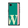 プレミアムスクエアケース［ オリジナル - initial color line - W green ］