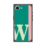 プレミアムスクエアケース［ オリジナル - initial color line - W green ］