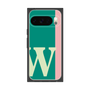 プレミアムスクエアケース［ オリジナル - initial color line - W green ］